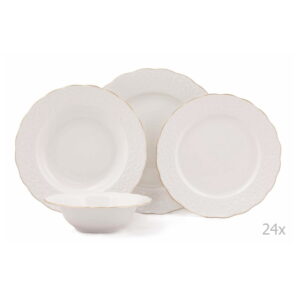 24dílná sada porcelánového nádobí Kutahya Simplicity