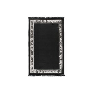 Béžovo-černý oboustranný koberec Justed