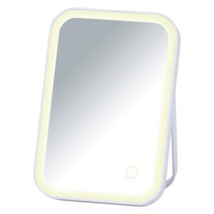 Bílé kosmetické zrcadlo s LED podsvícením Wenko Arizona