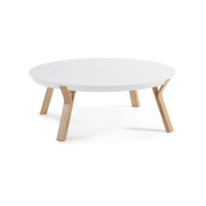 Bílý konferenční stolek Kave Home Solid