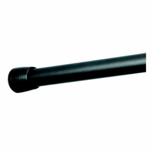 Černá tyč na sprchový závěs s nastavitelnou délkou iDesign Cameo
