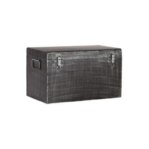 Černý kovový úložný box LABEL51