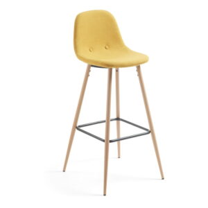 Hořčicově žlutá barová židle La Forma Nilson