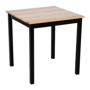 Jídelní stůl z borovicového dřeva s černou konstrukcí loomi.design Sydney