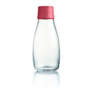 Malinově růžová skleněná lahev ReTap s doživotní zárukou