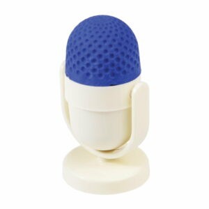 Modrobílá guma na gumování s ořezávátkem Rex London Microphone