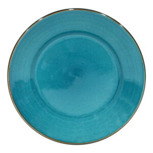 Modrý talíř z kameniny Casafina Sardegna