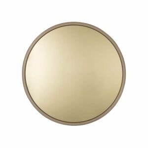 Nástěnné ocelové zrcadlo ve zlaté barvě Zuiver Bandit