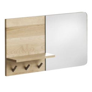 Nástěnné zrcadlo s poličkou z březového dřeva Geese Stockholm