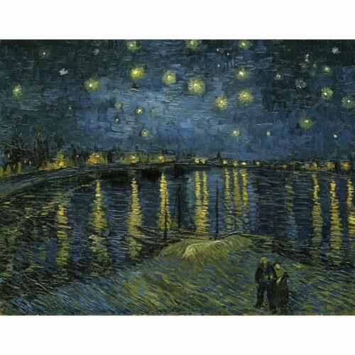 Obraz - reprodukce 50x40 cm The Starry Night