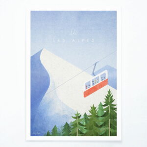 Plakát Travelposter Les Alpes