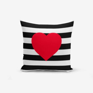 Povlak na polštář Minimalist Cushion Covers Navy Heart