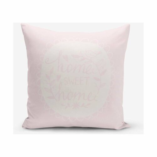 Povlak na polštář s příměsí bavlny Minimalist Cushion Covers Home Sweet Home