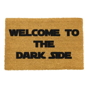 Rohožka z přírodního kokosového vlákna Artsy Doormats Welcome to the Darkside