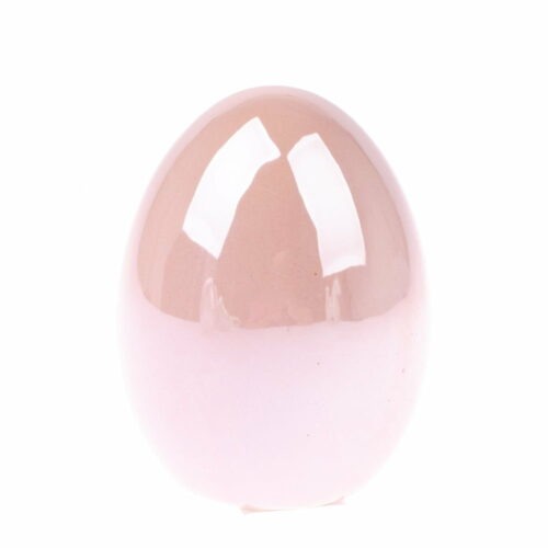 Růžová keramická dekorace Dakls Easter Egg