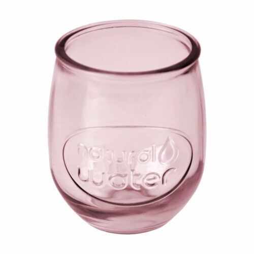 Růžová sklenice z recyklovaného skla Ego Dekor Water
