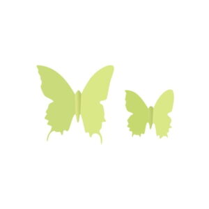 Sada 12 ve tmě svítících 3D samolepek Ambiance Butterflies