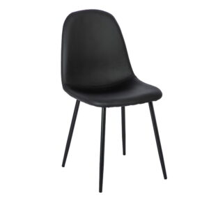 Sada 2 černých jídelních židlí loomi.design Lissy