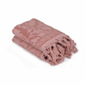 Sada dvou růžových ručníků v odstínu dusty rose Bohème