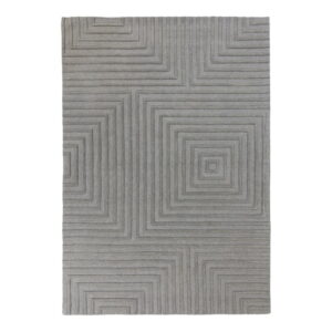 Šedý vlněný koberec Flair Rugs Estela