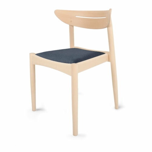 Tmavě modrá/přírodní jídelní židle z bukového dřeva Jakob – Hammel Furniture
