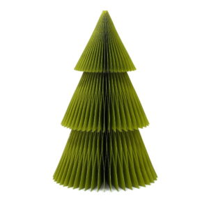 Třpytivě zelená papírová vánoční ozdoba ve tvaru stromu Only Natural
