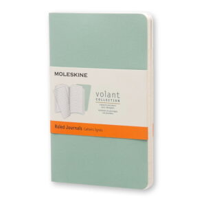 Zelený linkovaný zápisník Moleskine Volant