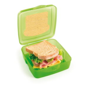 Zelený svačinový box na sendvič Snips Sandwich