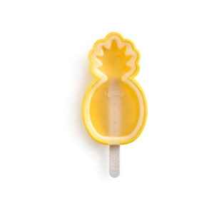 Žlutá silikonová forma na zmrzlinu ve tvaru ananasu Lékué