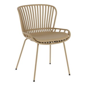 Béžová zahradní židle s ocelovou konstrukcí La Forma Surpik