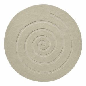 Krémově bílý vlněný koberec Think Rugs Spiral