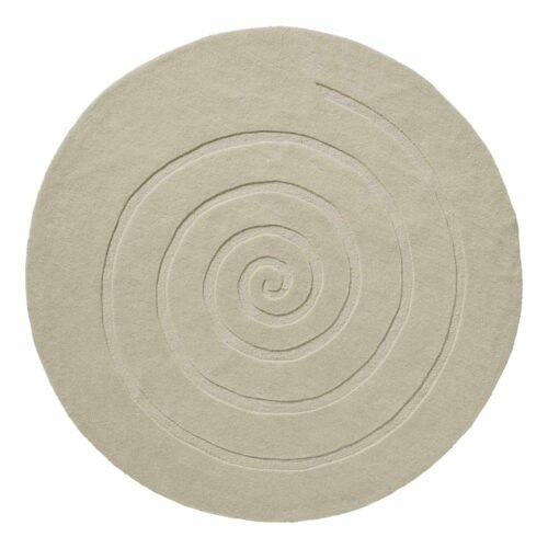 Krémově bílý vlněný koberec Think Rugs Spiral
