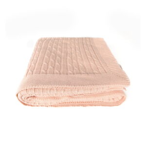 Růžová bavlněná deka Homemania Decor Colma