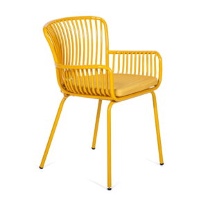 Sada 2 žlutých zahradních židlí Le Bonom Elia