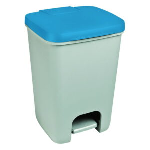 Šedo-modrý odpadkový koš CURVER Essentials
