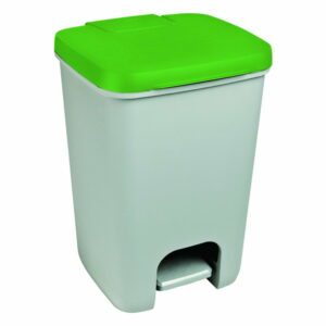 Šedo-zelený odpadkový koš Curver Essentials