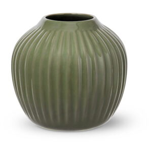 Tmavě zelená kameninová váza Kähler Design