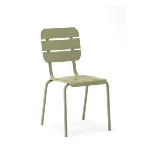 Sada 4 olivově zelených zahradních židlí Ezeis Alicante