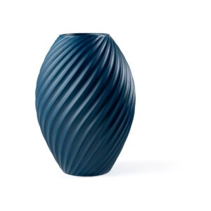 Modrá porcelánová váza Morsø River