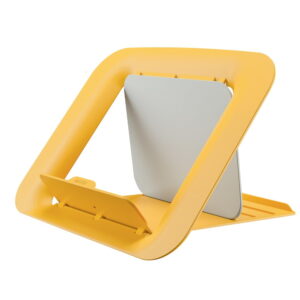 Žlutý nastavitelný stojan pod notebook Leitz Cosy Ergo