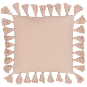 Růžový bavlněný dekorativní povlak na polštář Westwing Collection Shylo