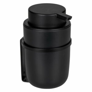Černý samodržící plastový dávkovač mýdla 0.25 l Carpino - Wenko