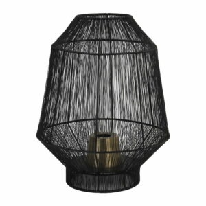 Černá stolní lampa (výška 38 cm) Vitora – Light & Living