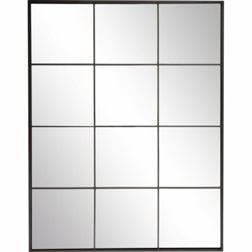 Nástěnné zrcadlo s černým kovovým rámem Westwing Collection Clarita